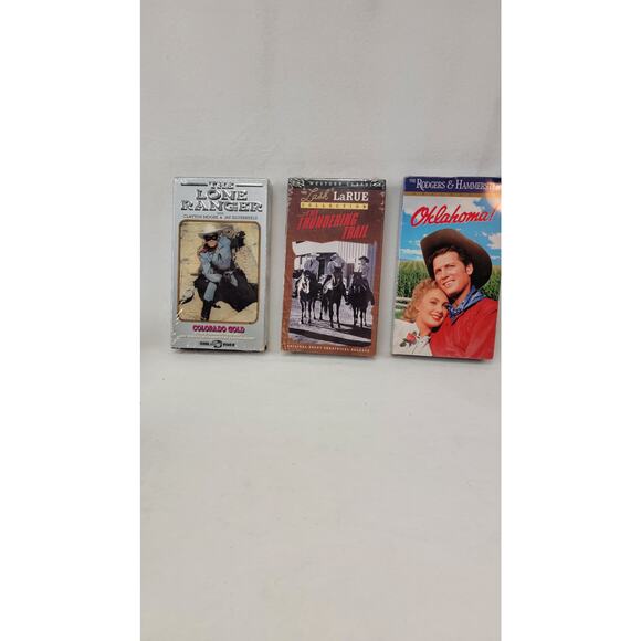 Vintage Western VHS Movies, Lot of 3 all from 1990's 2 still NEW in Box - Picture 1 of 5